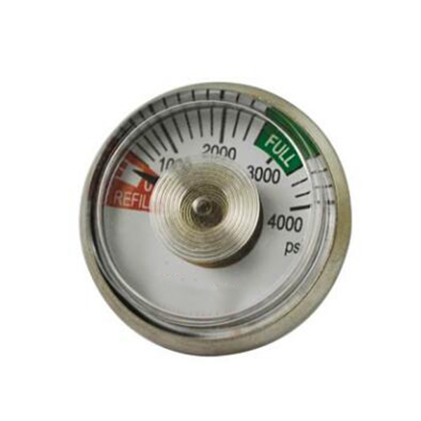 Helix tube pressure gauge